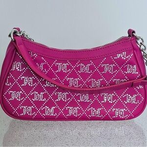 Juicy Couture Fuchsia Shoulder Bag with Silver Accents